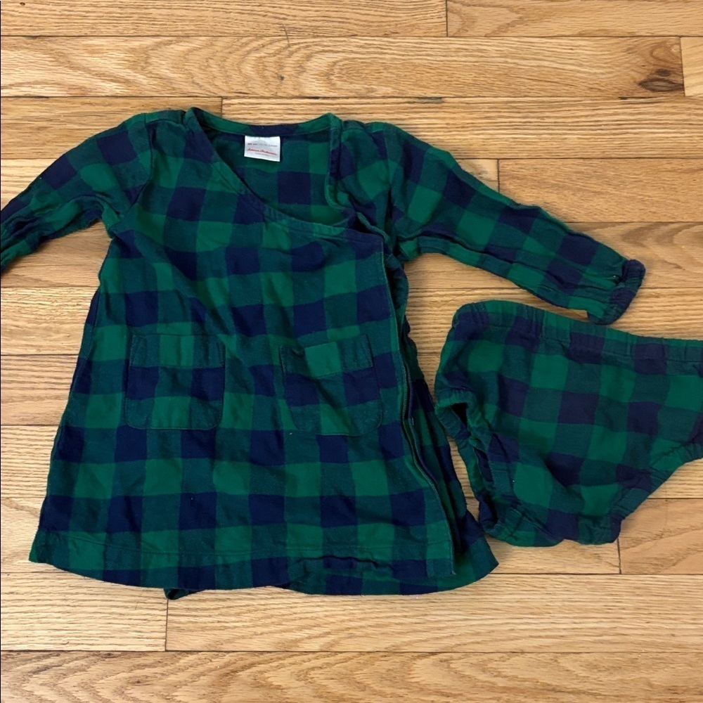 Hanna Andersson Holiday Baby Dress Outfit 18-24 mth